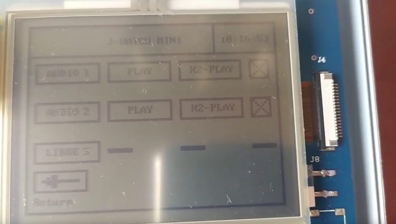 smartwatch audio menu