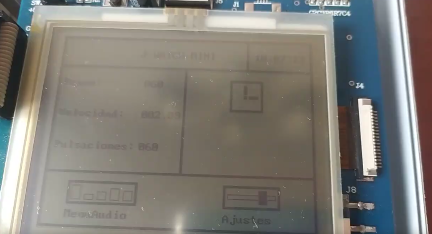 smartwatch main menu